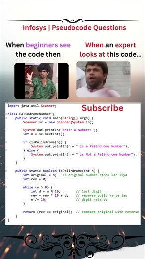 How print Palindrom Number in java #PalindromeNumber #coding #java #2025 #javacoding #coding