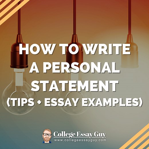 How to Write a Personal Statement (Tips   Essay Examples)