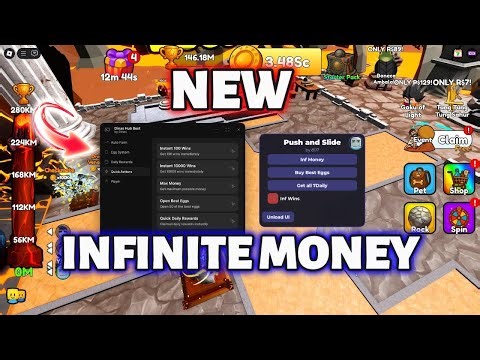 Push And Slide Script | Infinite Money | Infinite Wins | NO Key | Pastebin