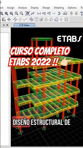 Complete ETABS Course 2022! 🏛️ #etabstutorial #etabs #civilengineering #structuralengineering #de...