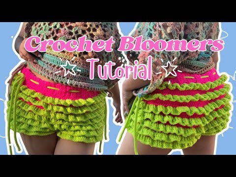 How to Crochet the EASIEST Bloomer Shorts!!!