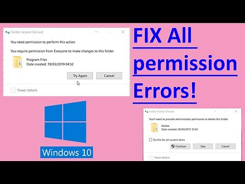 FIX You don't have permission to open this file in Windows 10