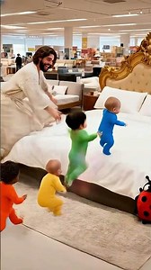 A Blessing from Jesus! 🙏✨Run from Rainbow Drawers to find a Bed!🌈💨‪@GospelDoodles_0‬