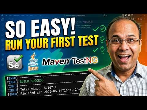 Selenium Setup for Beginners | Java + Maven + TestNG Tutorial | Run Your First Automation Test