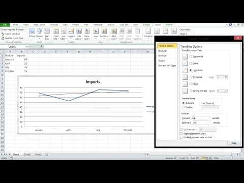 Excel: Extrapolate Chart Data