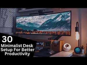 30 Inspiring Minimalist Desk Setups for Productive Workspace | Home office setup