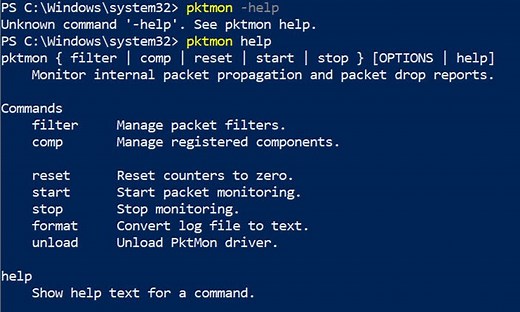 How to use Network Sniffer Tool PktMon.exe in Windows 11/10