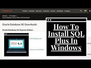 PL/SQL Database Tutorial #18 | PL/SQL | How To Install SQL Plus In Windows | Download SQL Plus |