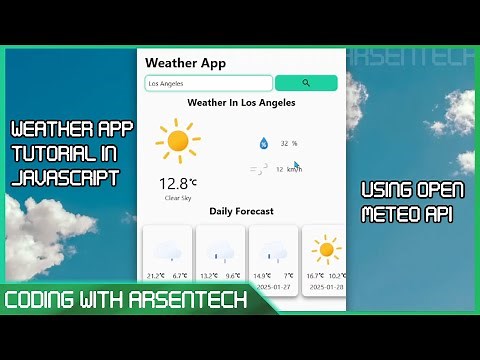 Weather App with JavaScript & Open Meteo API | Full Guide