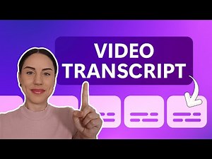 How to generate a video transcript with AI