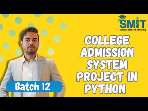 College Admission System Project in Python | Step-by-Step Tutorial