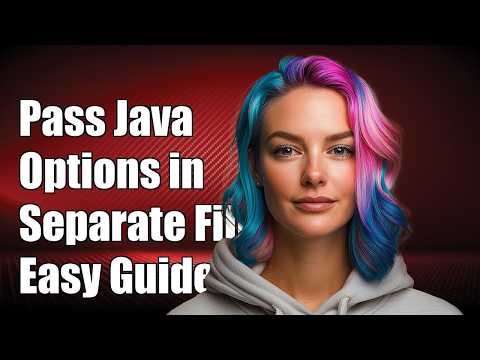 How can I pass Java command line options in a separate file?