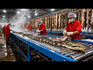 Inside the Python Leather Factory — From Giant Snakes to Luxury Bags (Full Process)