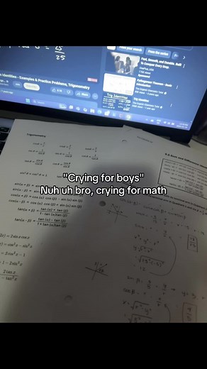 I love math but pre cal is gonna be the death of me 😣 #finals #math #precal #trigonometry #diploma