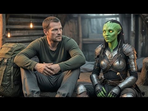 Alien Girl Helps Human Escape a Burning Dome, but the Dome Collapses Following Human