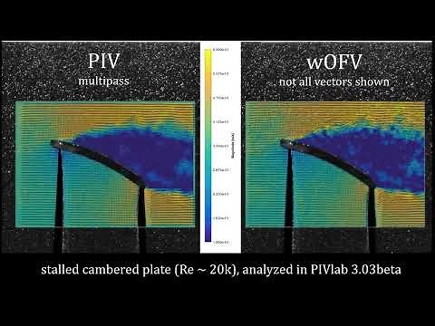 Optical flow in PIVlab
