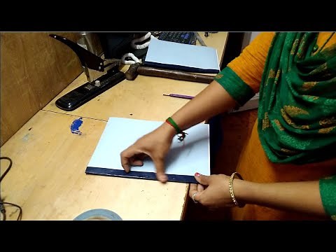 Book Binding | Simple Book Binding | Tape Book Bindings | Project Binding
