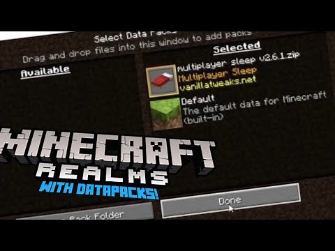 How To Add Datapacks To Minecraft Realms