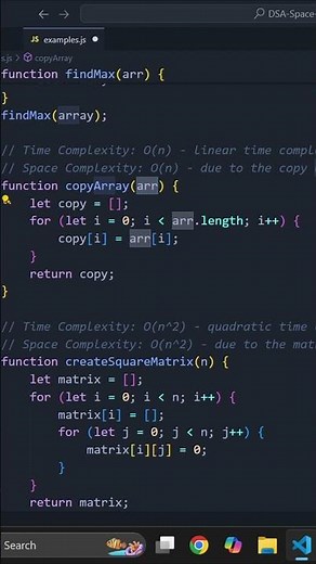 DSA: Linear space complexity explained with example