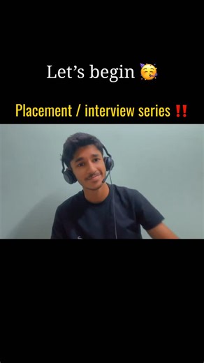 Sumanth⚡ on Instagram: "Placement / interview series - video 1 🥳🤍 do follow and comment ‘road map’ for more videos and add your questions! [ placements , jobs , dsa , coding , tips , interview, java , motivation,college , engineering, growth , roadmap ] #jobs #engineering #tips"