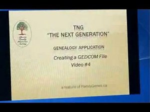 Create a GEDCOM file