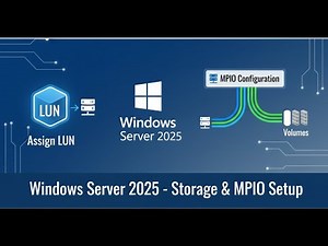 How to Configure MPIO & Assign NetApp LUN to Windows Server (2022/2025) | Step-by-Step Guide