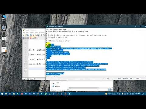 how to install oracle database client