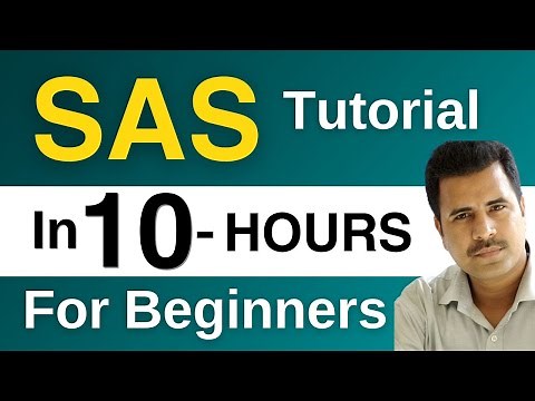 SAS Tutorial | SAS Tutorial for Beginners | 10 Hours 🔥🔥🔥