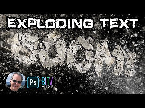 Photoshop: How to create powerful, exploding text!