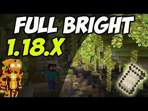 How to get Night Vision in Minecraft 1.18.2 - download & install Full Brightness Toggle mod 1.18.2