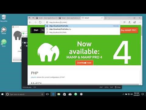 Installing MAMP on Windows-10 for PHP/MySql