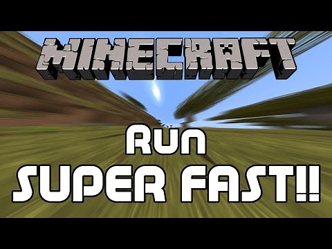 How to Run Super Fast in Minecraft