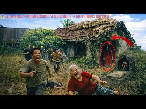 Time-Lapse: Cleaning Up a Cursed Abandoned House — Giant Python Appears & Red Ghost Revealed 😱