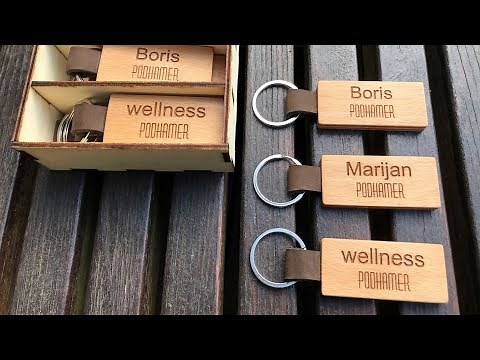 Custom Wood Keychain | Laser | Engraving | Cutting | Podhamer