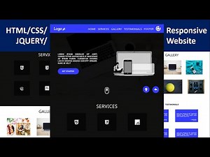 How To Make Complete Responsive Website Using HTML/CSS ( SASS )/JQUERY From Scratch