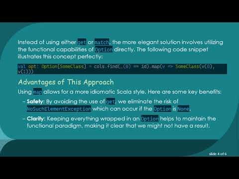 Choosing Between get and match in Scala: The Best Approach