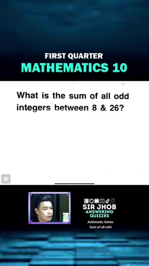 Understanding Arithmetic Sequences with Odd Integers