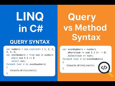 LINQ in C# Explained Query vs Method Syntax with Examples