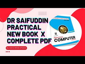 Dr Saifuddin New Practical Book Complete PDF | X Class Computer Science | Practicals 10 Class 2022