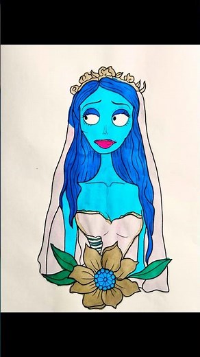 #viral #art #corpsebride#coloring #coloringadventure
