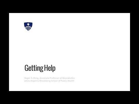 R Programming - Getting Help with R by Johns Hopkins University