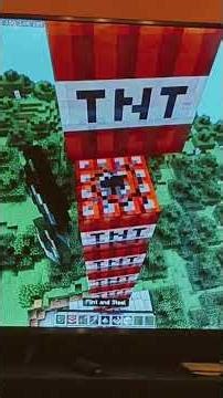 Exploding our friends ugly Minecraft house #explode #minecraft