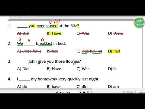 [59] - Bậc B1 - Bài 1 - TRỢ ĐỘNG TỪ VÀ CÂU RÚT GỌN
