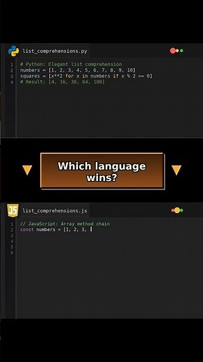 List Comprehensions vs Array Methods: The Battle of Elegance #Python