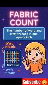 What is Fabric Count? | #trending #textile #clothing