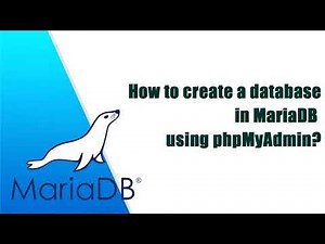 How to create a database in MariaDB using phpMyAdmin?