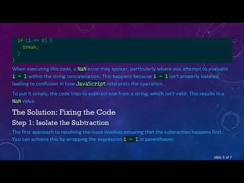 Understanding the JavaScript Function Loop Variable: Fixing the NaN Error