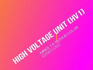 ERROR CODE P6 P7 P8 P9 P26 P27 P29 MINOLTA Bizhub Color Copier