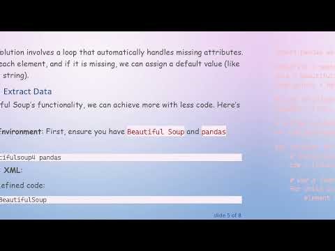 Handling Attribute Errors in Beautiful Soup: A Guide to XML Parsing with Null Values