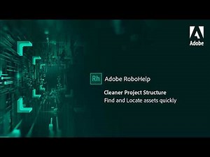 Cleaner project structure in Adobe RoboHelp